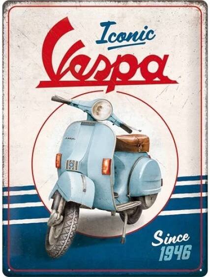 Plechová cedule Vespa - 1946 - Iconic, 30 x 40 cm
