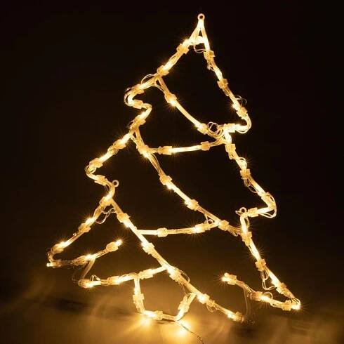 Figurky a 3D dekorace Vánoční LED dekorace, hvězda, stromek, teple bílá, 2x50 LED | Teramarket