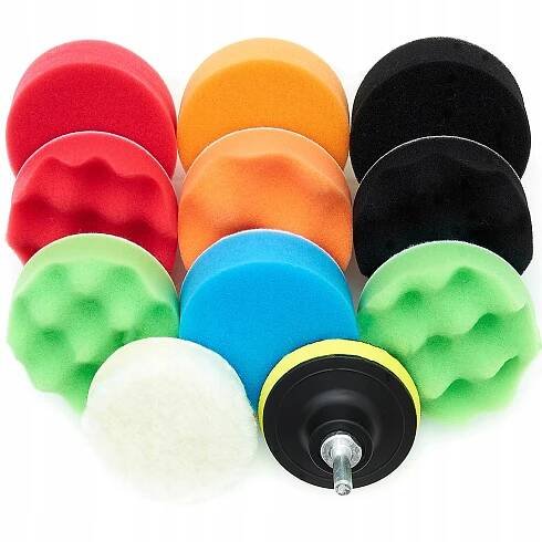 LEŠTÍCÍ SADA 80 MM HOUBIČKY FLOTER DISK M10 PAD KOŽÍŠEK NA VRTAČKU 12 EL.