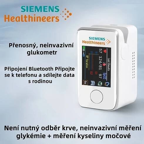 Siemens uvádí na trh v roce 2025 nejnovější bezkontaktní glukometr – d