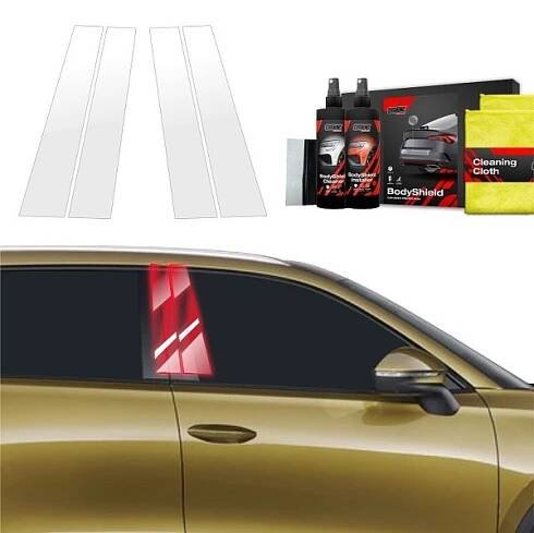 Ochranné fólie na sloupky Škoda Kodiaq II (od roku 2024>) GRIZZ Protector, 4 ks