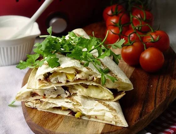 Quesadilla s kuřecím masem