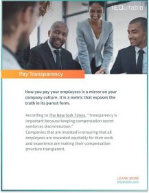 The title page of a white paper discussing pay transparency.