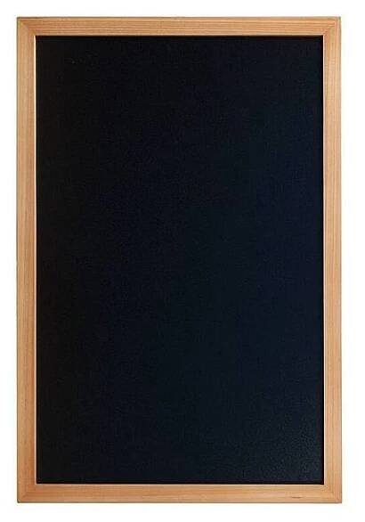 Nástěnná popisovací tabule WOODY s popisovačem, 40x60 cm, teak