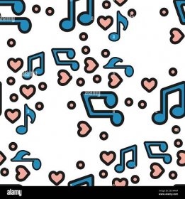 Music notes, song, melody or tune flat vector icon for musical apps and ...