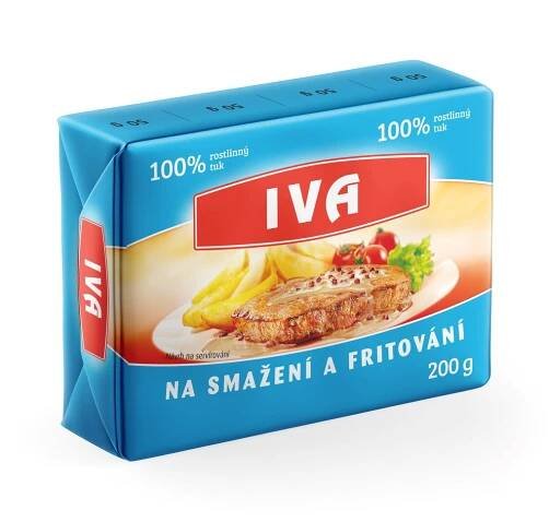 Iva Ztužený rostlinný tuk chlaz. 200 g - Margaríny, Máslo, margaríny, tuky, Mléčné výrobky, vejce, tuky a výrobky rostl