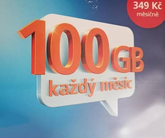 Datová O2 SIM karta - 100 GB měsíčně za 349 kč - SKLADEM - ExtraNakupy.cz