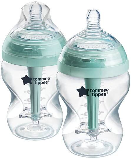 Tommee Tippee Advanced Anti-Colic Samosterilizační kojenecká lahev Pomalý průtok 0m+ 260 ml 2 ks