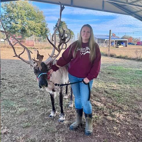 Jessica Anderson at The Reindeer Farm Bowling Green KY