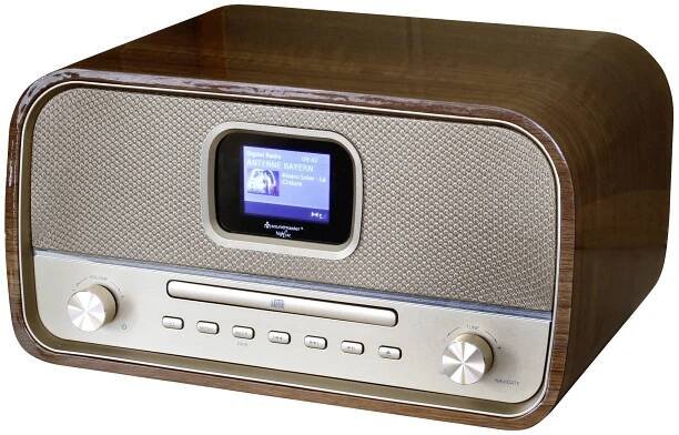 soundmaster DAB970BR1 DAB970BR1 stolní rádio, DAB+, FM, AUX, Bluetooth, CD, USB, s USB nabíječkou, vč. dálkového ovládán