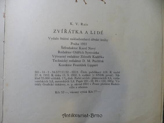 Zvířátka a lidé, 1955