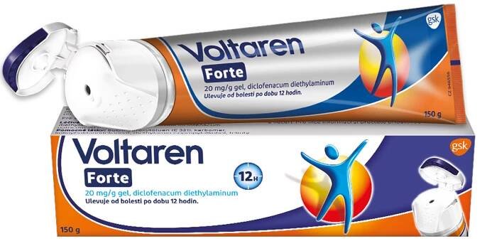 Voltaren Forte 20 mg/g gel proti bolesti 150 g