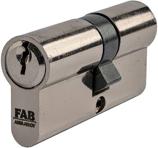 FAB Stavební cylindrická vložka FAB1HOME 30/35, 3 klíče, lesklý nikl, blister