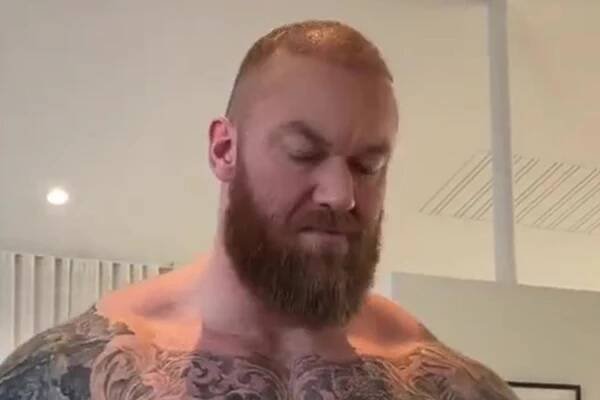 Game of Thrones star turned boxer Bjornsson looks unrecognisable without beard