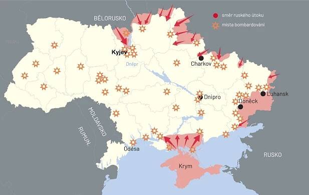 Tři měsíce ruské invaze na Ukrajinu v mapách - Aktuálně.cz