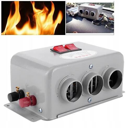 OHŘÍVAČ DO AUTA, TEPLÝ VZDUCH, SILNÝ ODMRAZOVAČ DO AUTA 12V 600W