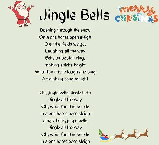 Jingle Bells Printable Lyrics, Origins, and Video