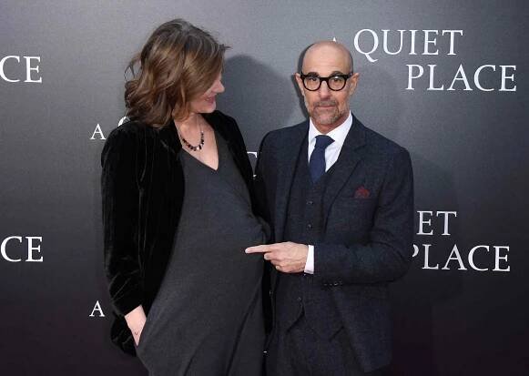 Stanley Tucci and Felicity Blunt