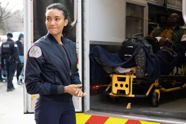 CHICAGO FIRE -- "Light Things Up" Episode 819 -- Pictured: Annie Ilonzeh as Emily Foster