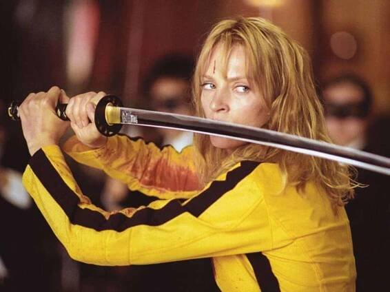 Uma Thurman ve filmu Kill Bill 2003