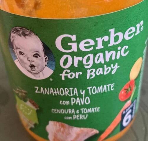 Zanahoria y tomate con pavo Gerber Organic for baby