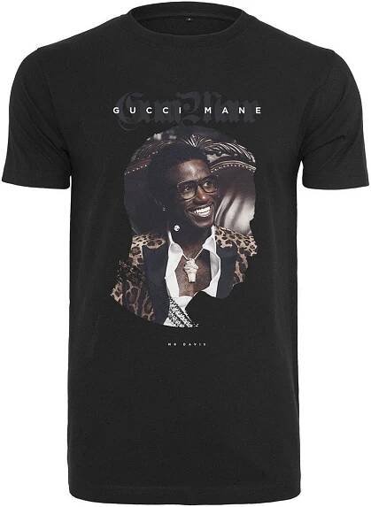 Hudební a filmová trička: Gucci Mane Tričko Leopard Black 2XL