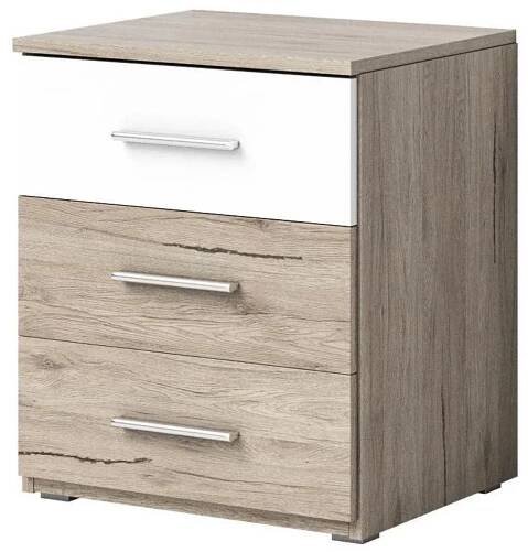 Noční stolek Benson Typ 22 (san remo světlý + bílá)