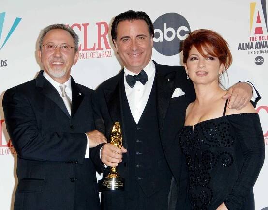 Emilio Estefan Jr., Andy Garcia and Gloria Estefan