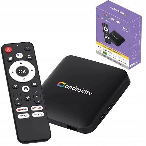 Chytrý televizor 4K s Androidem 14, WiFi, Bluetooth, 2 GB/16 GB