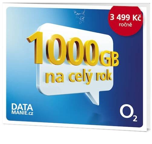 Roční datové připojení 1000 GB