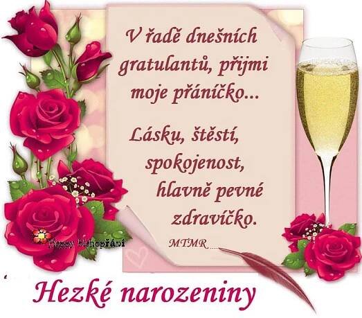 Pin di Zdena Danielova su Přáníčka | Auguri di buona notte, Immagini, Compleanno