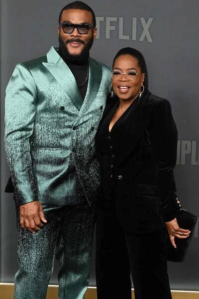 Tyler Perry and Oprah Winfrey on Dec. 3.