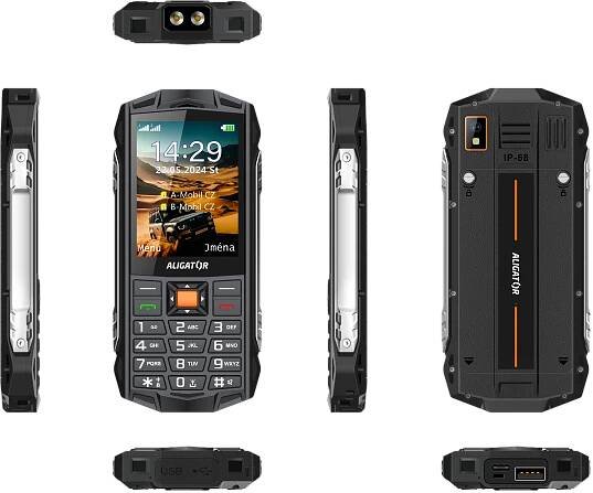ALIGATOR R45 eXtremo černý/oranžový