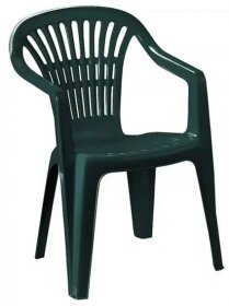 Zahradní židle SAND –⁠ plast, zelená