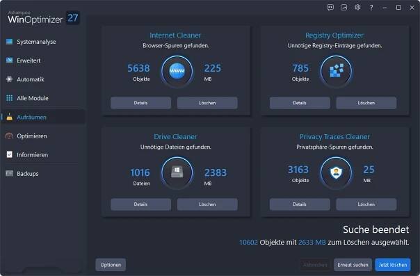 Ashampoo WinOptimizer 27 - PC Tuning Software für ein schnelles, schlankes und sicheres Windows – Markt+Technik Verlag GmbH