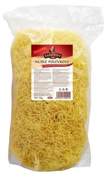 Babiččiny nudle polévkové válcované 1x2kg Druid