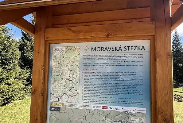 Moravská stezka - informační tabule