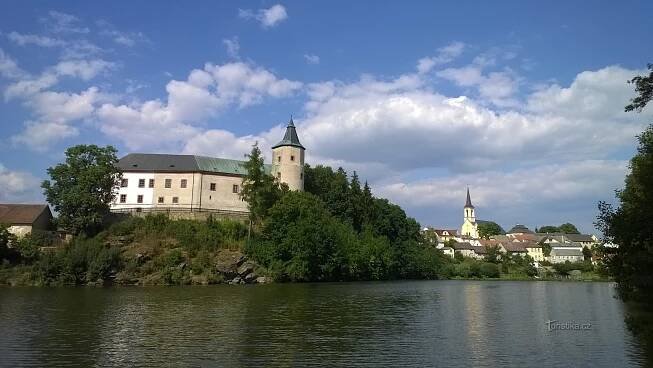 Žirovnice - město a zámek. - Město