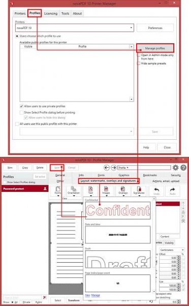 Adding PDF watermarks with novaPDF