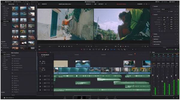 Rozhraní Davinci Resolve