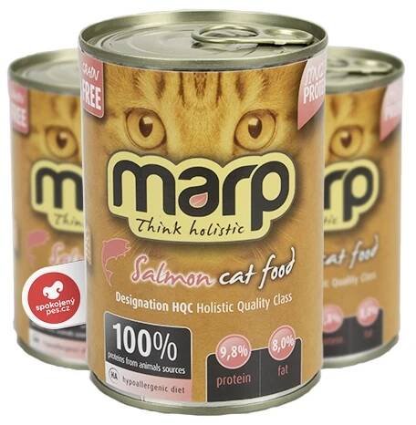 Marp Holistic Cat konzerva Pure Salmon 370 g | SpokojenyPes.cz 