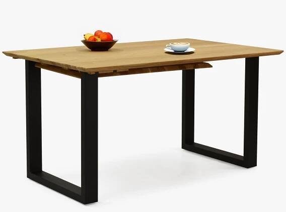 Stůl z masivu dub a rozkladem 140 (+50 cm) x 90 cm