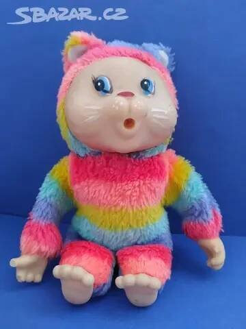 Mončičák monchhichi kočička retro stará hračka