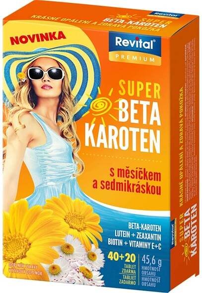 Revital Super Beta karoten 40+20 tablet