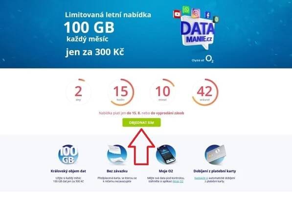O2 Datamanie – přehled všech verzí tarifu