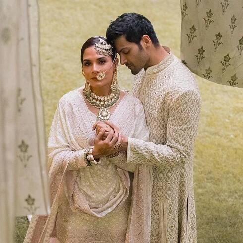 Richa Chadha makes an ethereal bride in her wedding photos to Ali Fazal