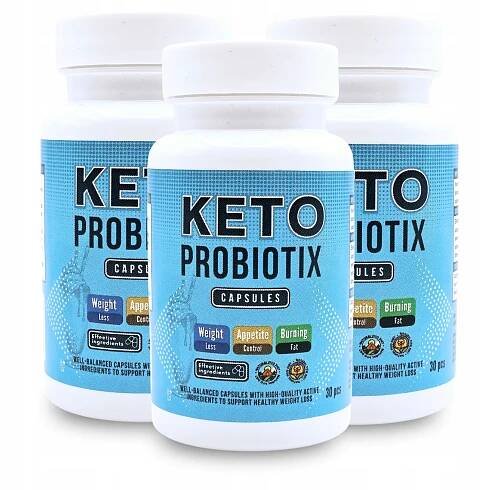 SADA 3 x KETO PROBIOTIX KAPS. Hubnutí REDUKCE HMOTNOSTI 3 x 30 kapslí .