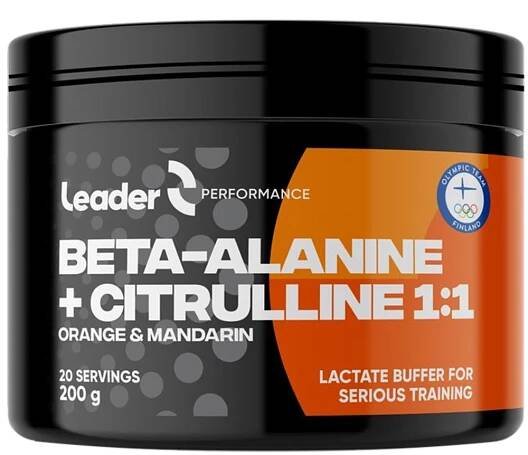 LEADER Beta Alanine + Citruline 1:1 200g - pomeranč, mandarinka