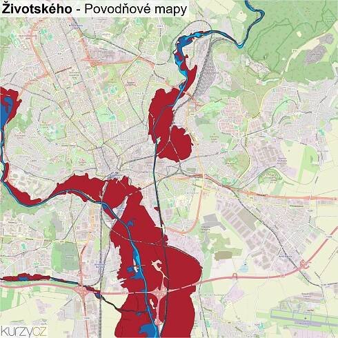 Životského - mapy | Kurzy.cz