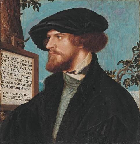 Hans Holbein d.J., Bildnis des Bonifacius Amerbach, 1519. Kunstmuseum Basel, Amerbach-Kabinett